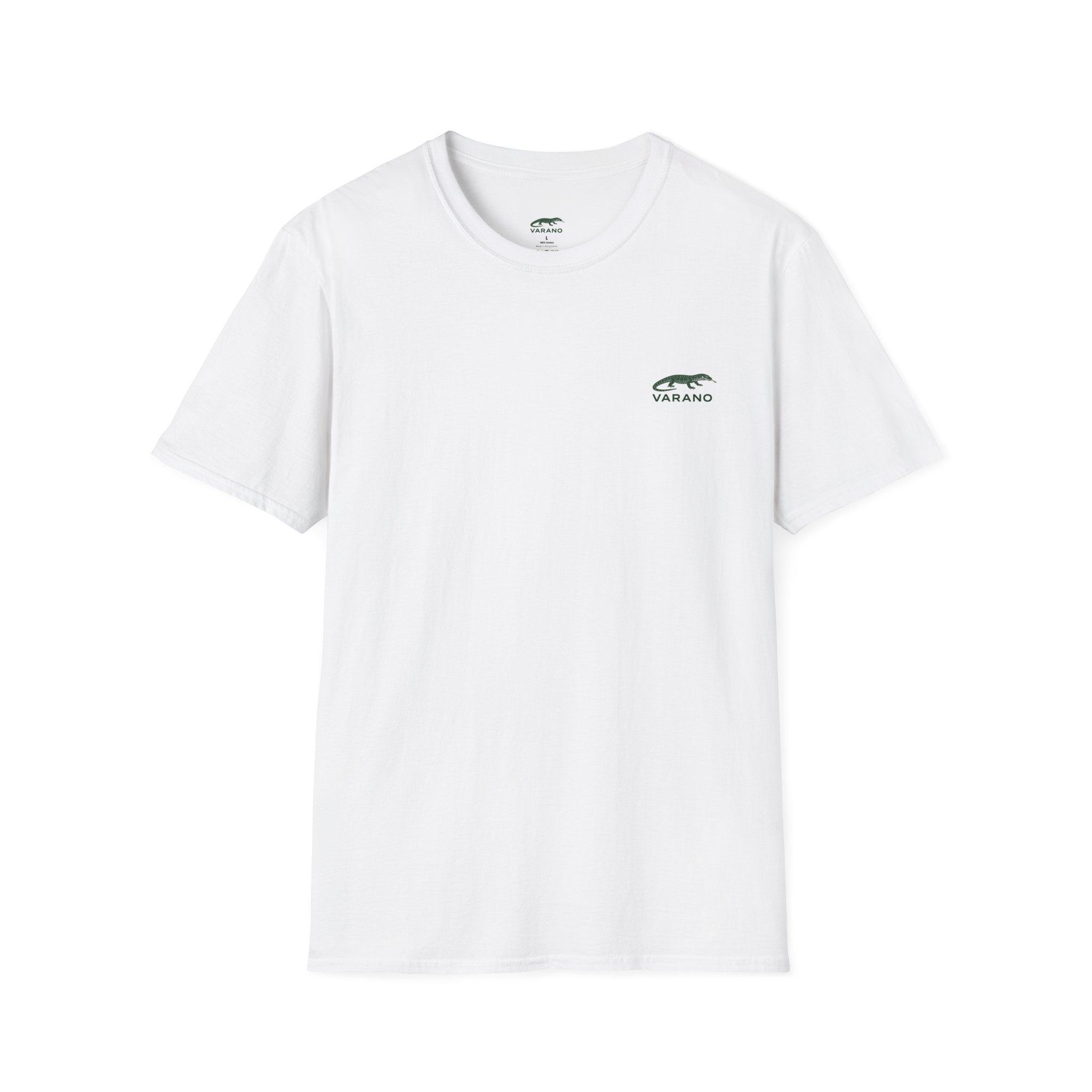 T-Shirt Varano Motto | Maglietta Bianca Unisex Minimal