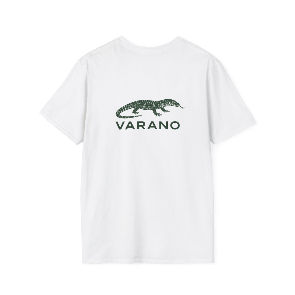 T-Shirt Varano Logo | Maglietta Bianca Unisex Minimal Streetwear