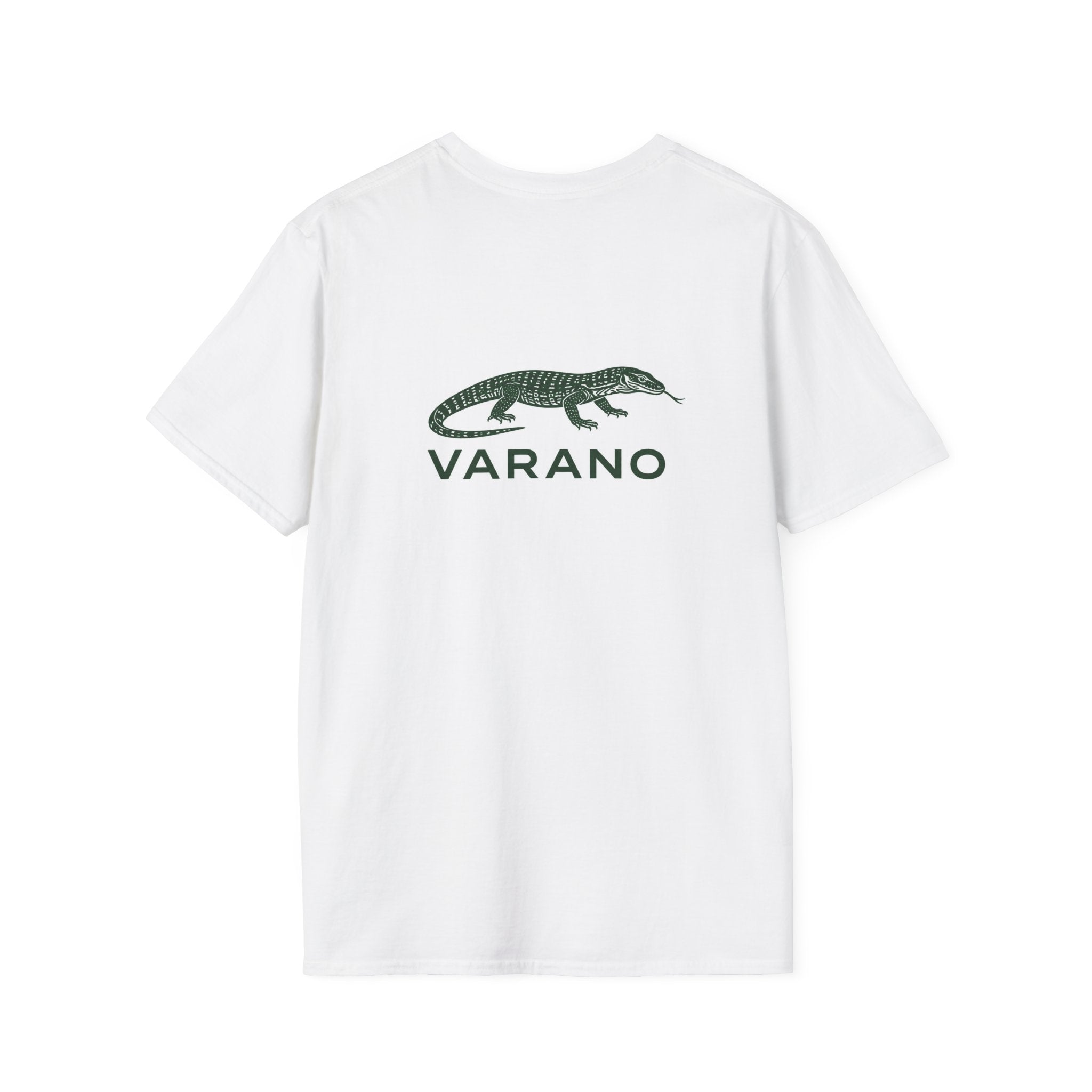 T-Shirt Varano Logo | Maglietta Bianca Unisex Minimal Streetwear