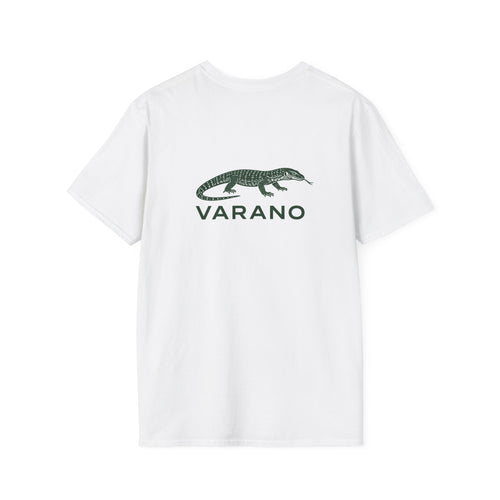 T-Shirt Varano Logo | Maglietta Bianca Unisex Minimal Streetwear